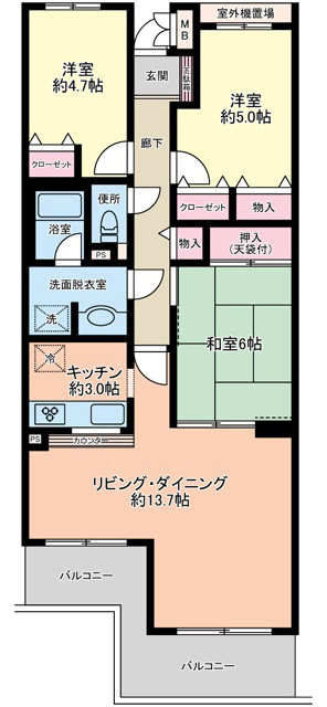 ちはら台ファミールハイツ7棟403号室